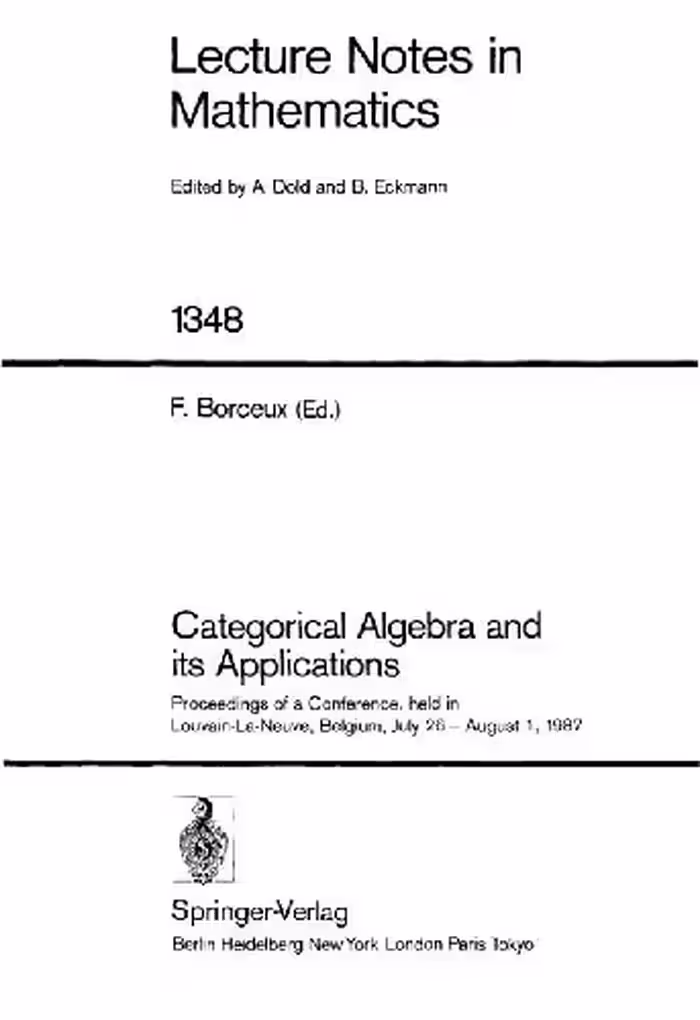 خرید و دانلود نسخه کامل کتاب Categorical Algebra and Its Applications