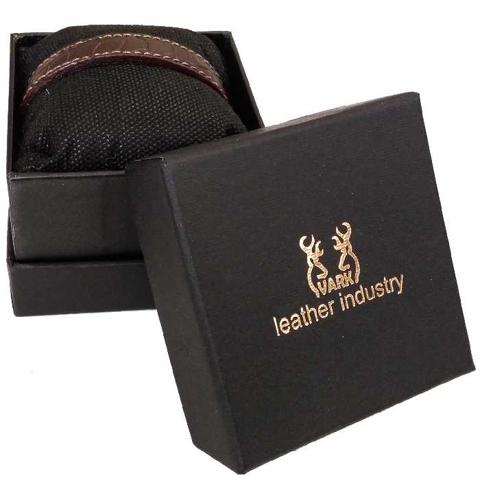 دستبند چرم وارک مدل پرهام rb43