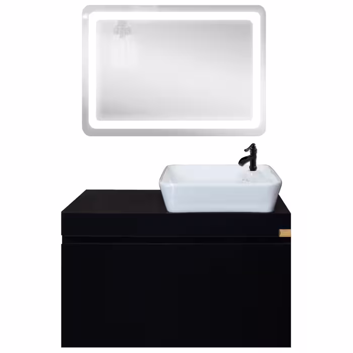 ست کابینت و روشویی مدل E 100 به همراه آینه