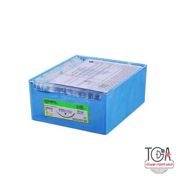 نخ و سوزن بخیه غیر قابل جذب طبیعی نایلون سوپا