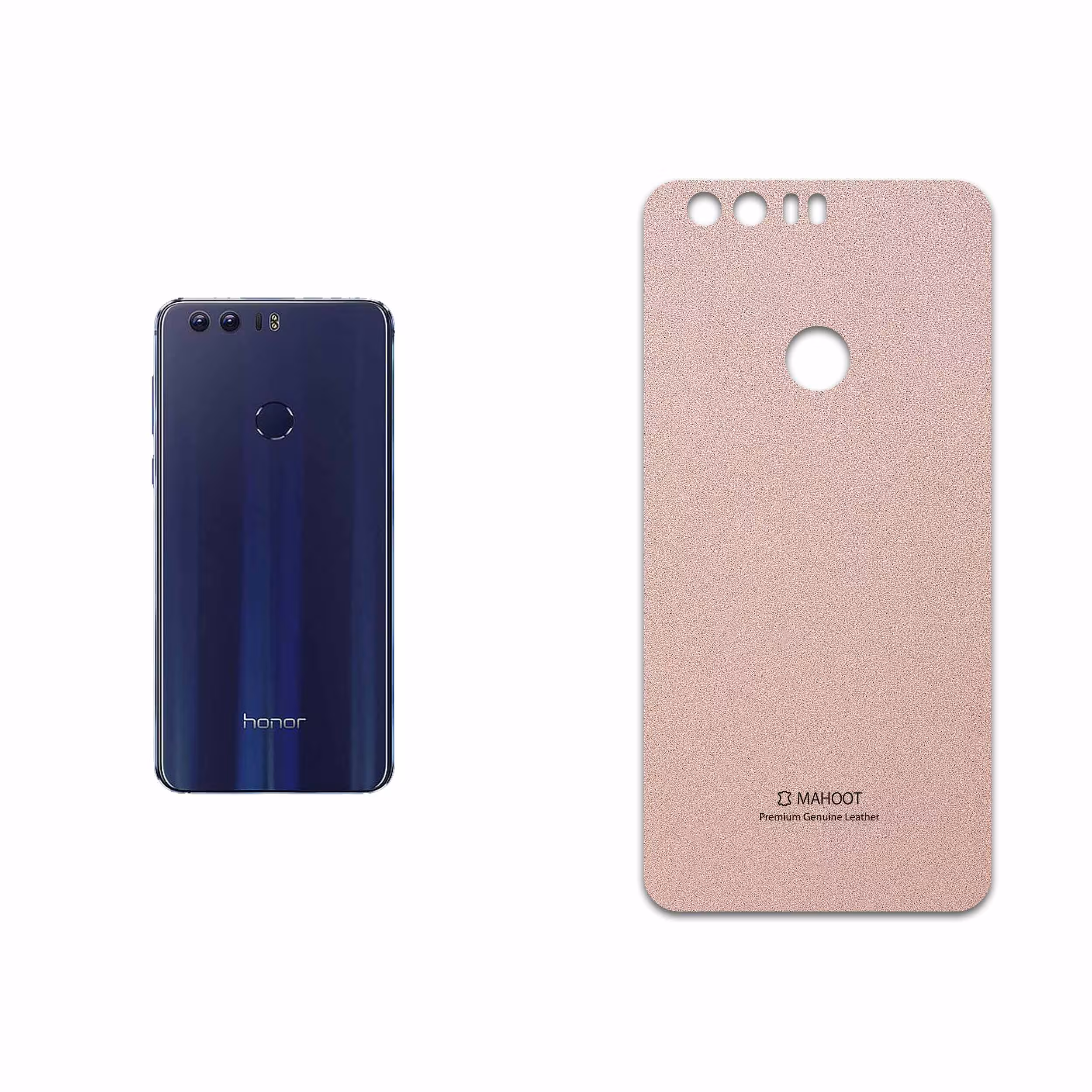 برچسب پوششی ماهوت مدل Rose Gold Leather مناسب برای گوشی موبایل آنر 8