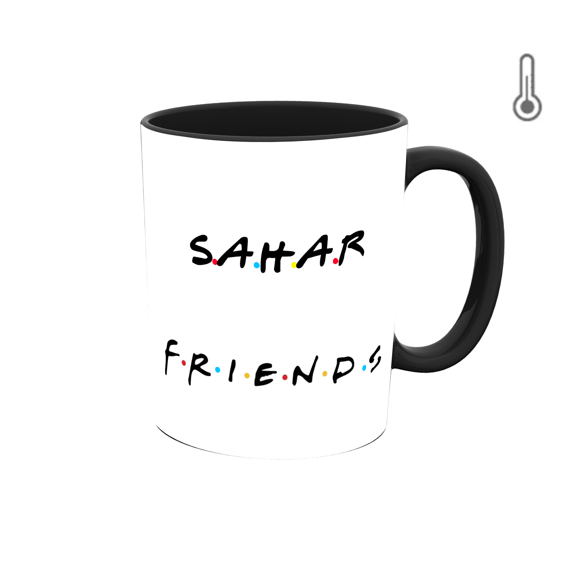 ماگ حرارتی طرح اسم سحر مدل Friends