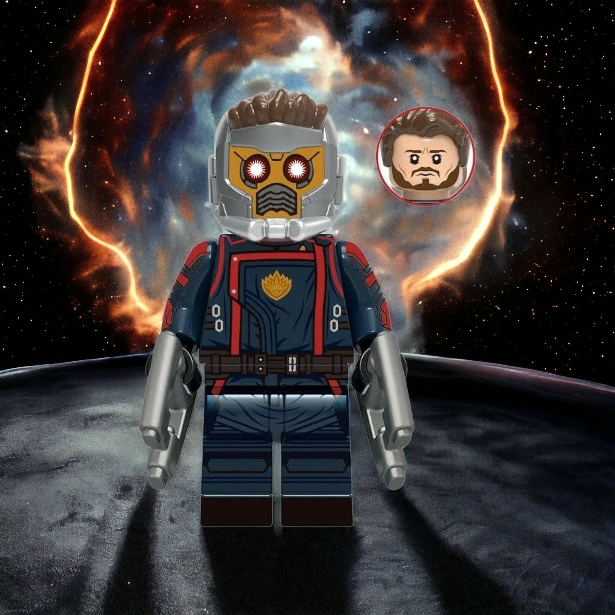 لگو استارلرد با ماسک و موی مخصوص
