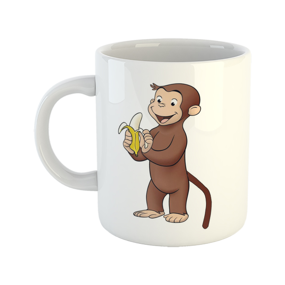 ماگ طرح کارتون جورج کنجکاو curious George کد 001