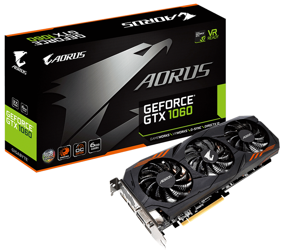 کارت گرافیک گیگابایت سری آئورس جی تی ایکس 1060 با حافظه 6 گیگابایت
