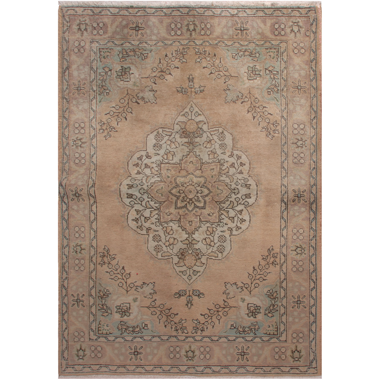 فرش قدیمی دستبافت دو و نیم متری فرش هريس کد 101550