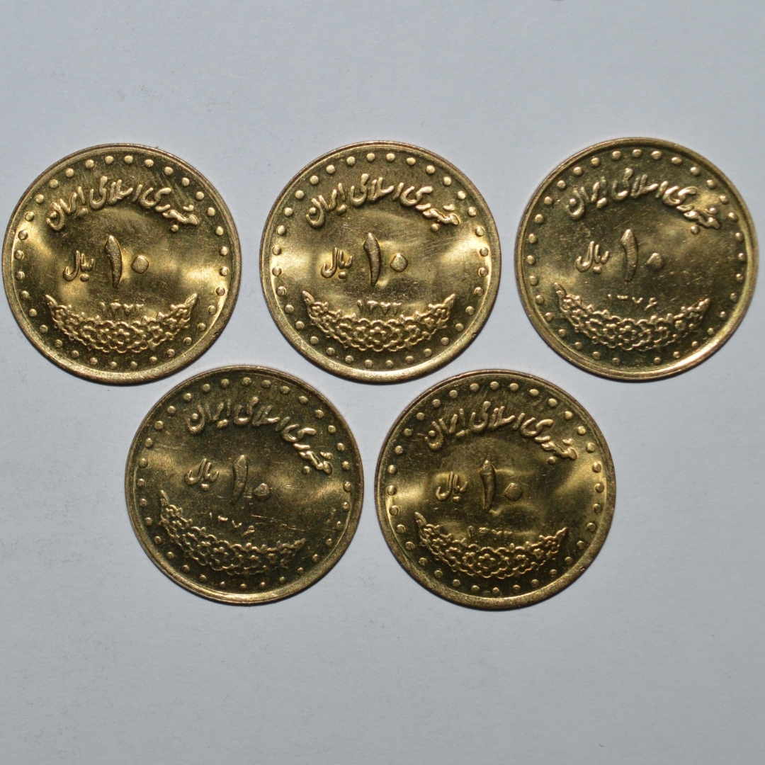 سکه تزیینی مدل 10 ریال طرح حافظ مجموعه 5 عددی