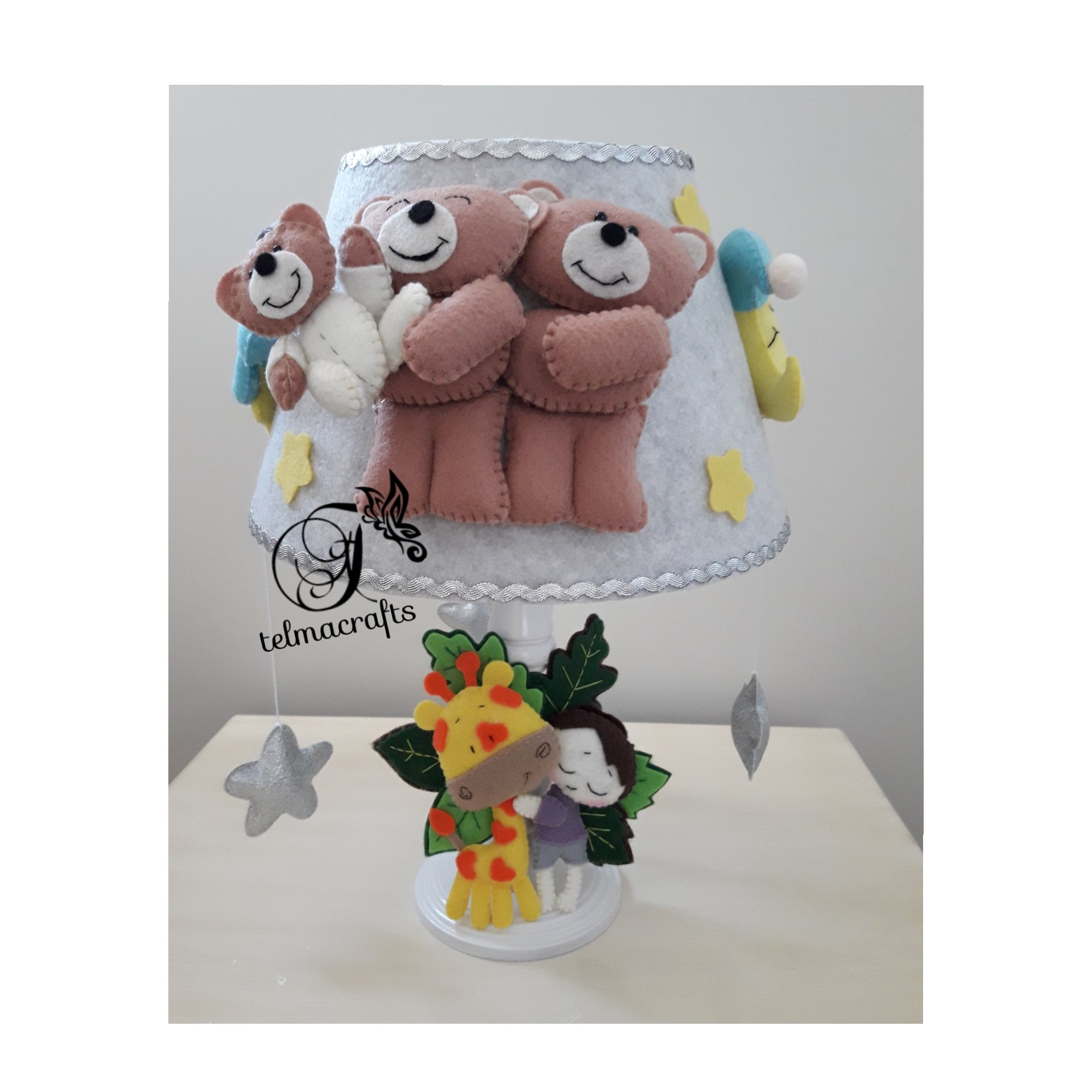 آباژور کودک طرح خرس نمدی