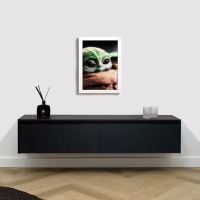 تابلو مدل فیلم جنگ ستارگان بیبی یودا starwars baby yoda W313