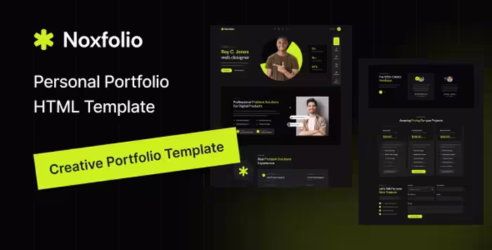 Noxfolio نوکسفولیو قالب اچ تی ام ال نمونه کار