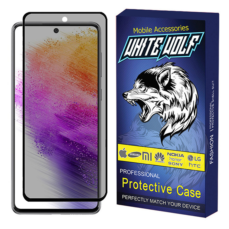 محافظ صفحه نمایش حریم شخصی وایت ولف مدل WGP3 مناسب برای گوشی موبایل سامسونگ  Galaxy A73 5G | کالا برتری