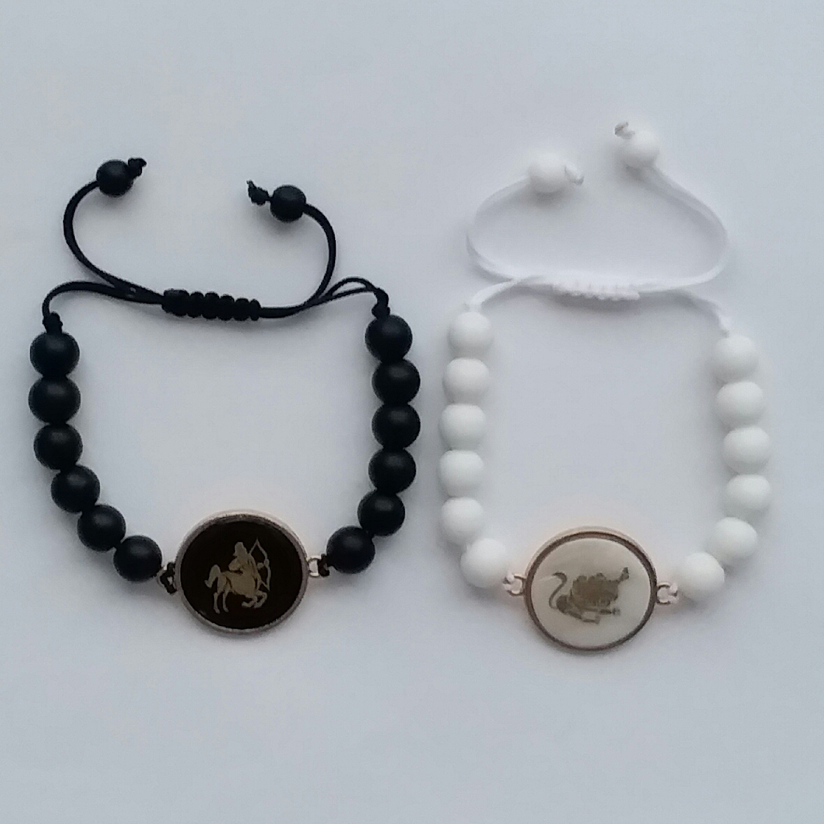 دستبند مدل ماه تولد مرداد و آذر F66 مجموعه 2 عددی