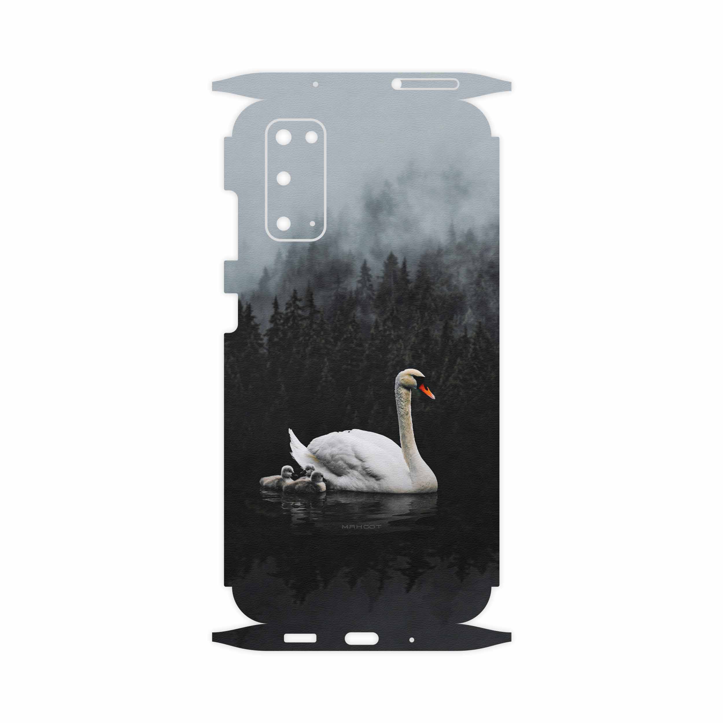 برچسب پوششی ماهوت مدل Swan Lake-FullSkin مناسب برای گوشی موبایل سامسونگ Galaxy S20
