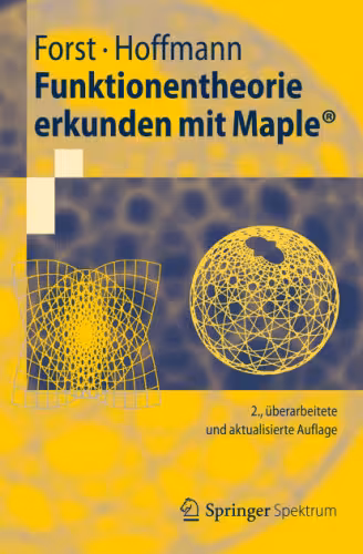 خرید و دانلود نسخه کامل کتاب Funktionentheorie erkunden mit Maple