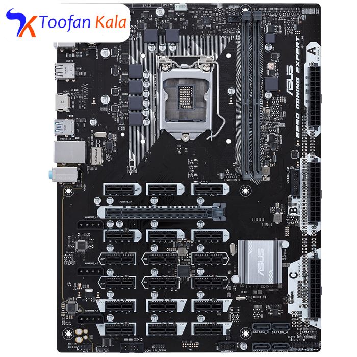 مادربرد ایسوس مدل B250 MINING EXPERT  Asus B250 MINING EXPERT Motherboard