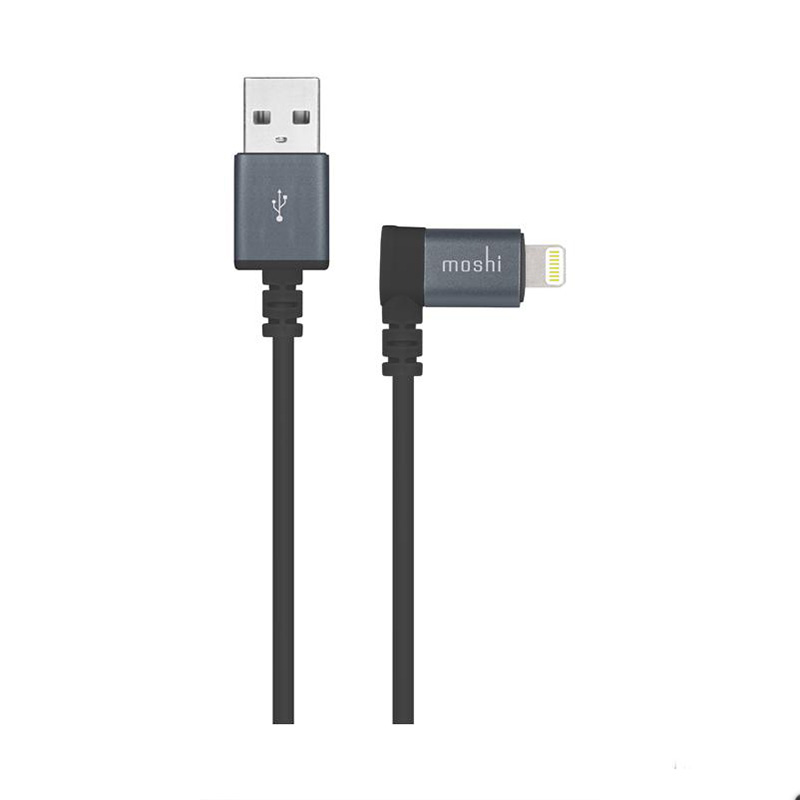 کابل مبدل USB به لایتنینگ مدل Moshi 90Degree Lightning To USB Cable 1.5m