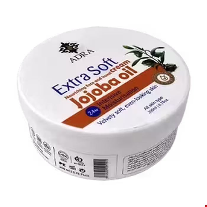 کرم صورت و بدن حاوی روغن جوجوبا آدرا 200 میلی لیتری