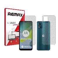 گلس صفحه نمایش و پشت گوشی موتورولا Moto E13 مدل مات برند ریمکس کد SS