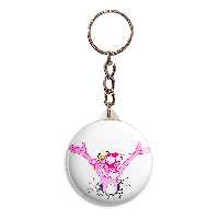 جاکلیدی پرمانه طرح پلنگ صورتی کد pmy.2338