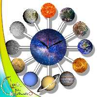 ساعت دیواری طرح کهکشان کد 946 (پس کرایه)