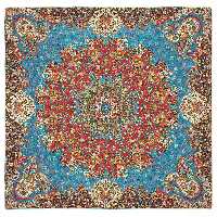 رومیزی ترمه رضایی طرح آسمان مدل مربع