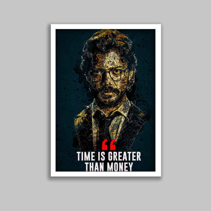 تابلو مدل پروفسور سریال خانه کاغذی Money Heist کد LA-G10642 | دنیای قاب