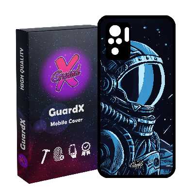 کاور گارد ایکس طرح فضانورد مدل Glass10473 مناسب برای گوشی موبایل شیائومی Redmi Note 10 4G/Redmi Note 10S