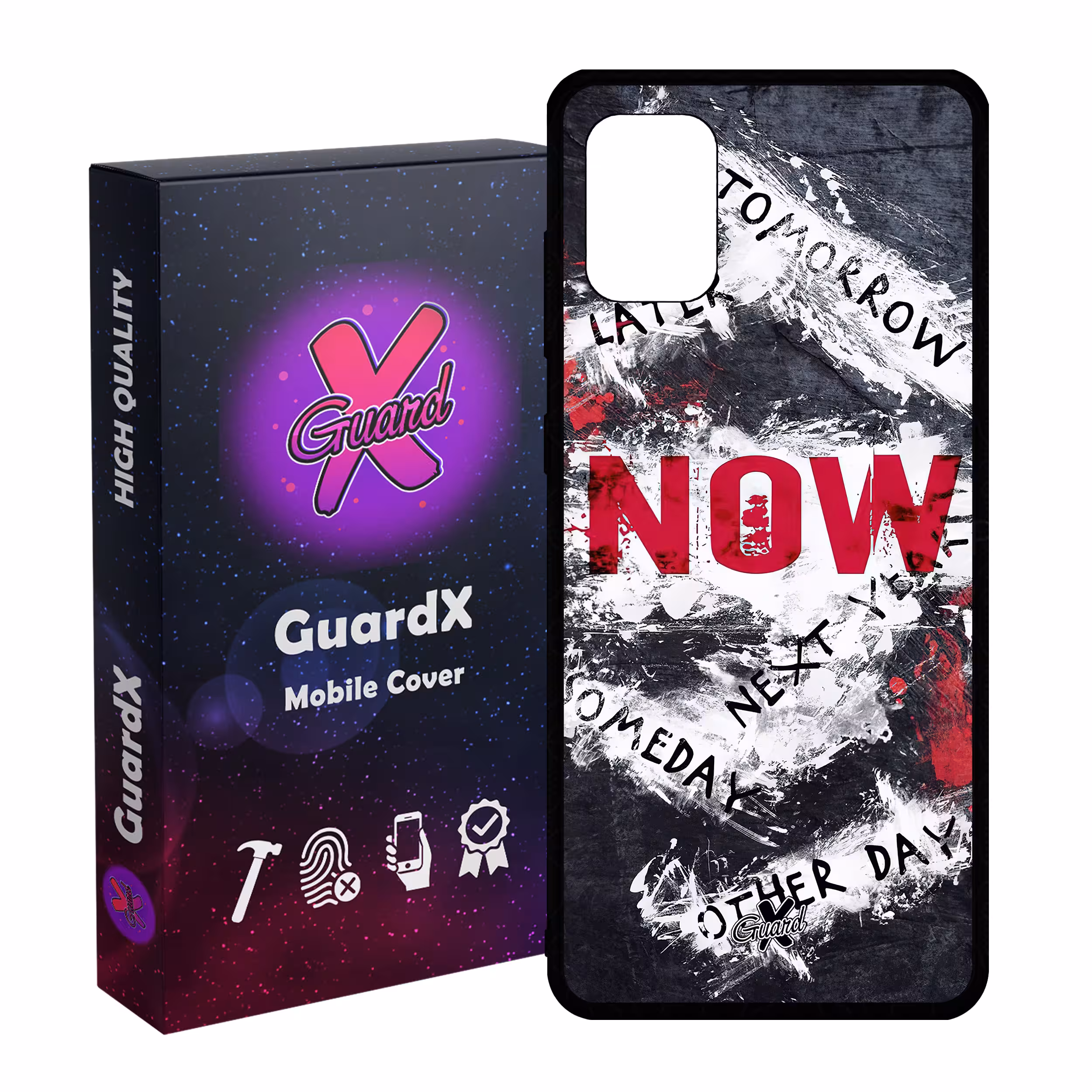 کاور گارد ایکس طرح متن مدل Glass10484 مناسب برای گوشی موبایل سامسونگ Galaxy A71 4G