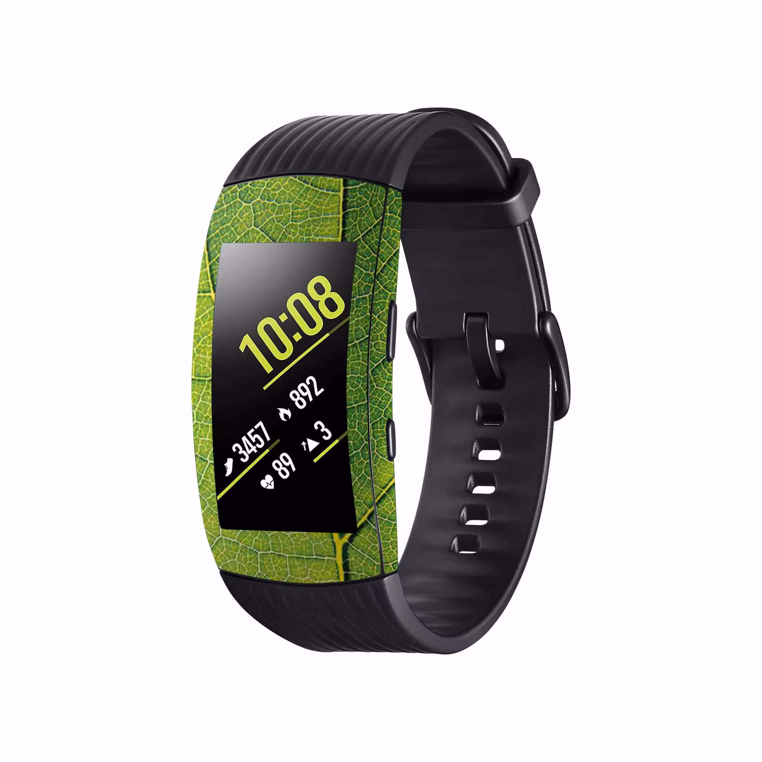 برچسب ماهوت طرح Leaf-Texture مناسب برای ساعت هوشمند سامسونگ Galaxy Gear Fit 2 Pro