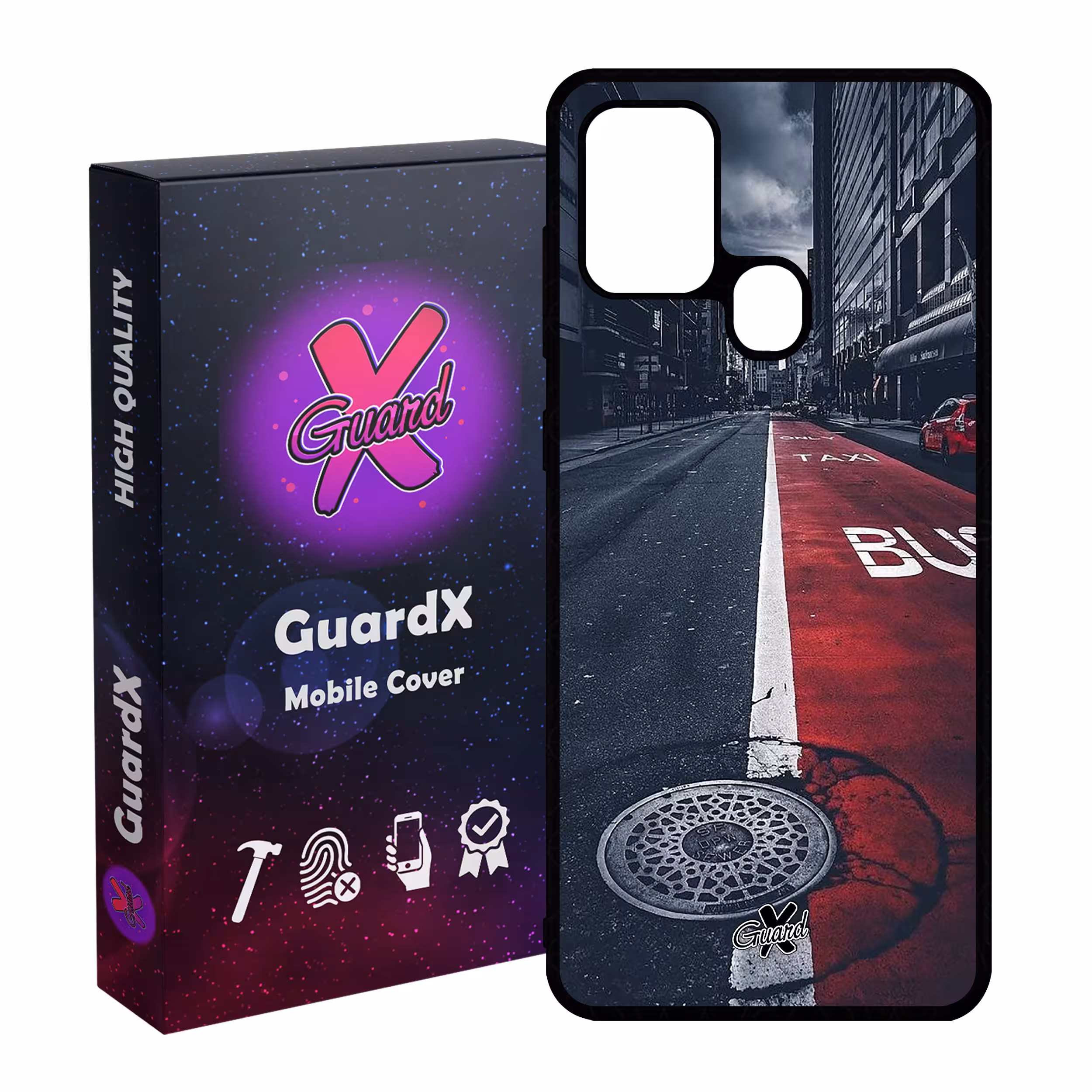 کاور گارد ایکس طرح Street مدل Glass10076 مناسب برای گوشی موبایل سامسونگ Galaxy A21s
