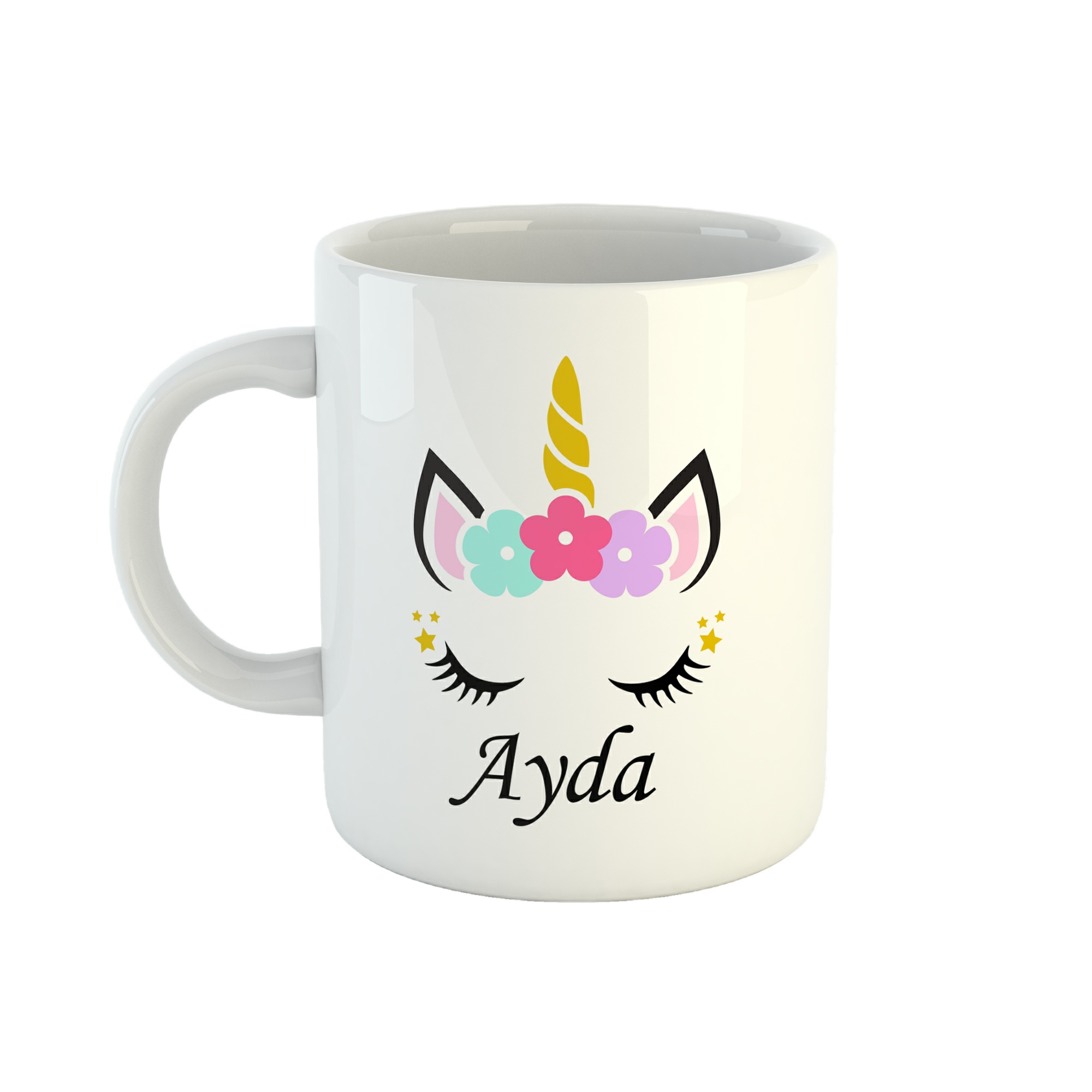ماگ طرح اسم آیدا مدل unicorn کد 16