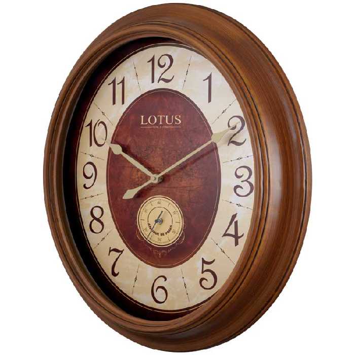 ساعت ديواری چوبی لوتوس با موتور ثانيه شمار کد محصول: W-584-Leesburg
