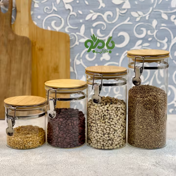 بانکه پیرکس درب بامبو چفتی در 4سایز