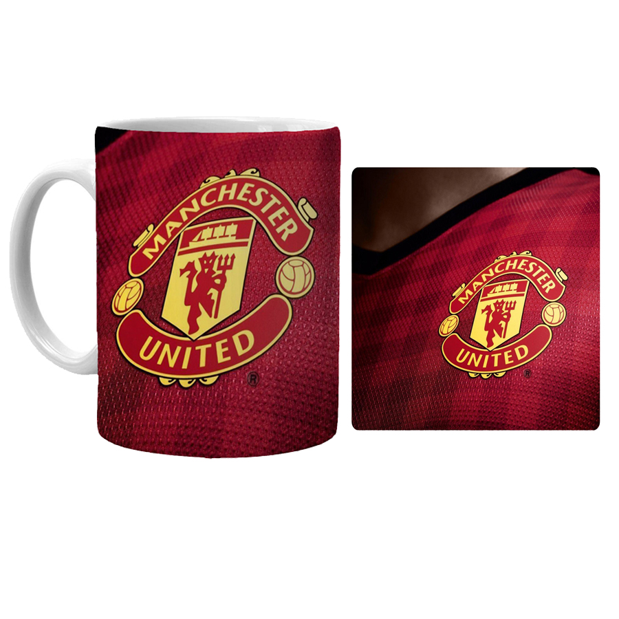 ماگ مدل منچستریونایتد کد xt8 همراه با زیرلیوانی