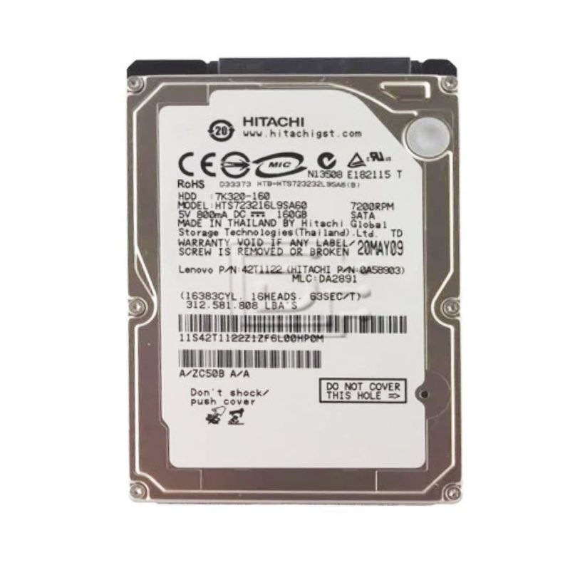 هارد دیسک لپ تاپ هیتاچی مدل N13508 ظرفیت 320 گیگابایت