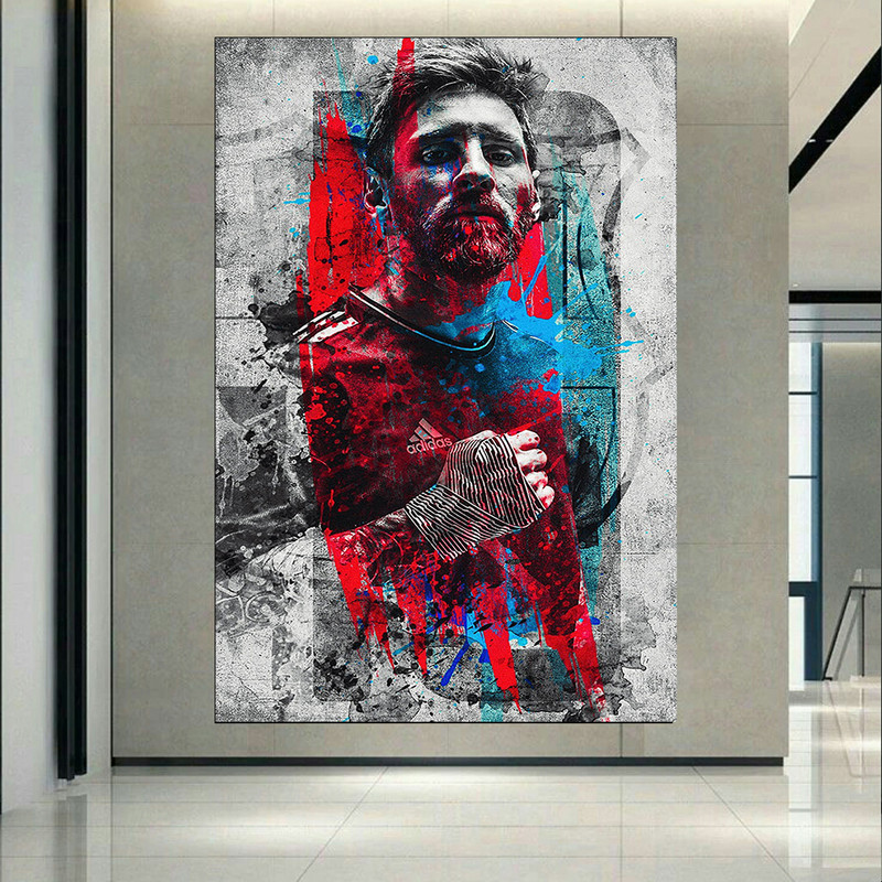 تابلو شاسی طرح فوتبال مدل لیونل مسی کد AR2668 | دنیای قاب