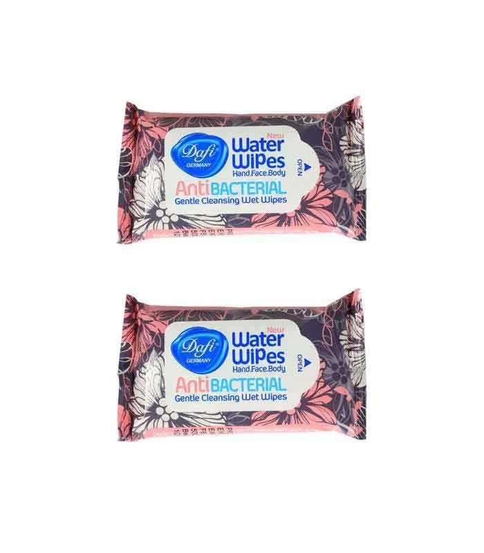 دستمال مرطوب دافی مدل Anti bacterial GN مجموعه 2 عددی