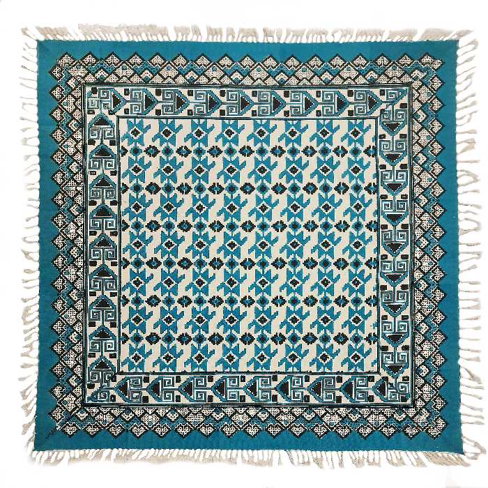 سفره قلمکار عطریان مدل ممتاز طرح گلیم کد G476