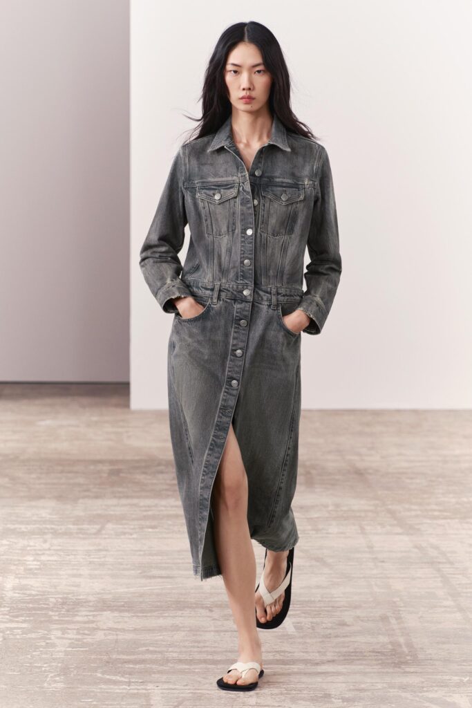 لباس جین زنانه زارا DENIM SHIRT DRESS | تهران زارا TehranZara