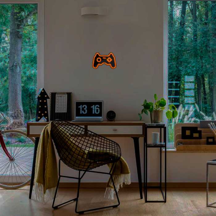 چراغ دیواری نئون دیزاین طرح Game-Controller-BL_ORG