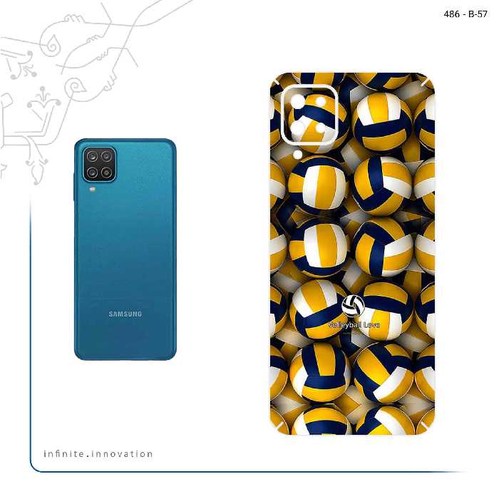 برچسب پوششی ماهوت مدل Volleyball مناسب برای گوشی موبایل سامسونگ Galaxy A12