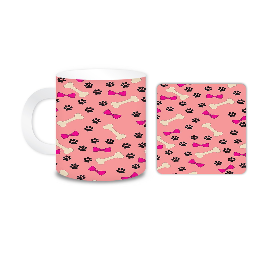 ماگ مدل ردپا کد 573 به همراه زیر لیوانی