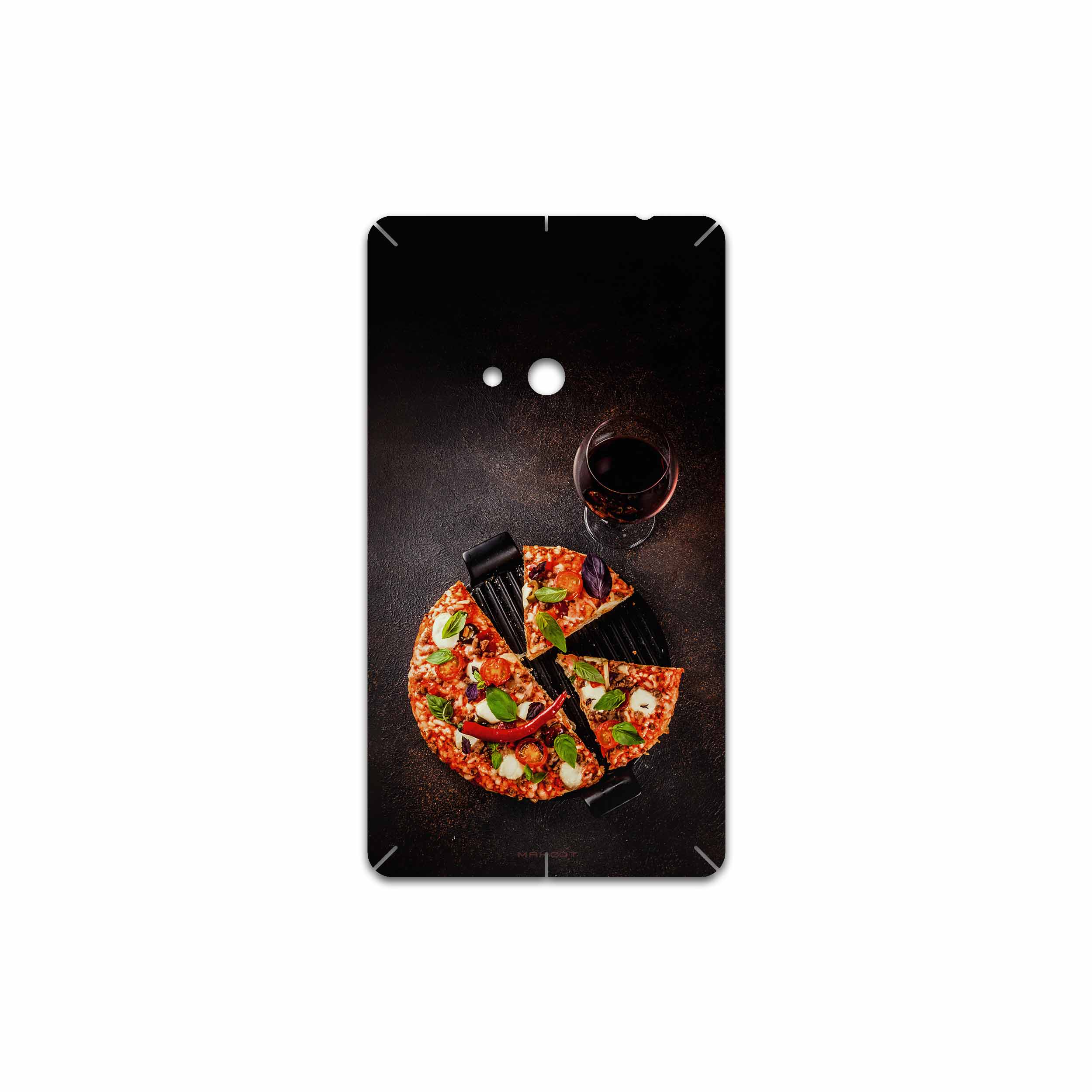 برچسب پوششی ماهوت مدل Pizza مناسب برای گوشی موبایل نوکیا Lumia 625