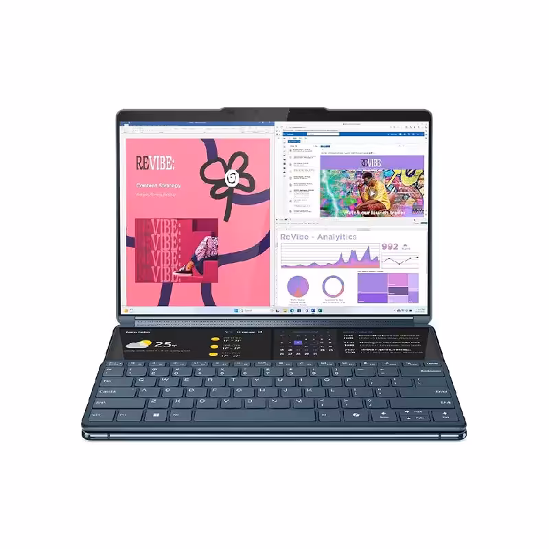 خرید و قیمت لپ تاپ 13.3 اینچی لنوو مدل YOGA Book 9i 13IMU9 Core Ultra 7 16GB 1TB SSD Intel Iris Xe