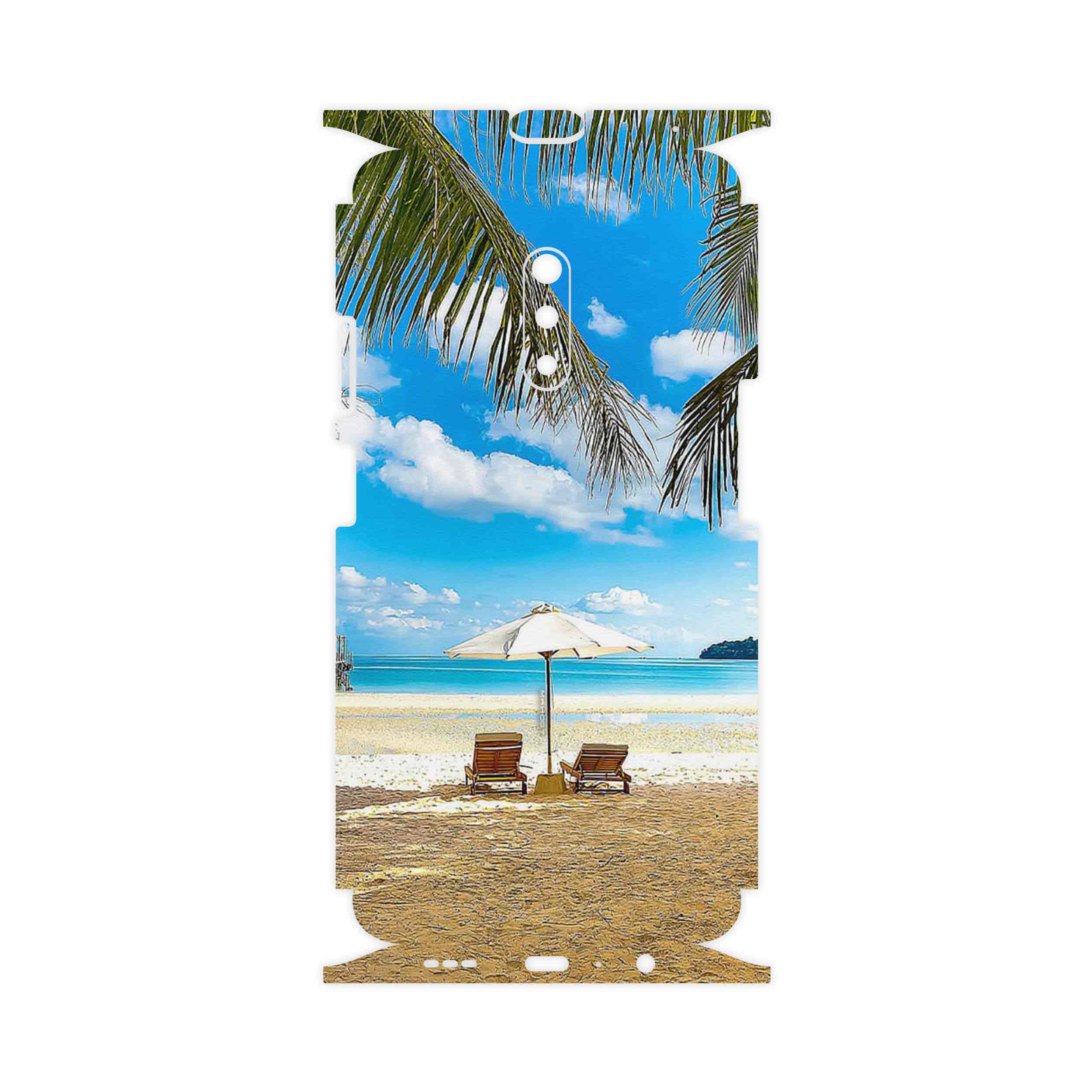 برچسب پوششی ماهوت مدل Beach-FullSkin مناسب برای گوشی موبایل اپو Realme X