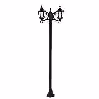 چراغ حیاطی ایستاده دو شاخه با طول 2.6 متر شفق مدل باربد کد 3119
