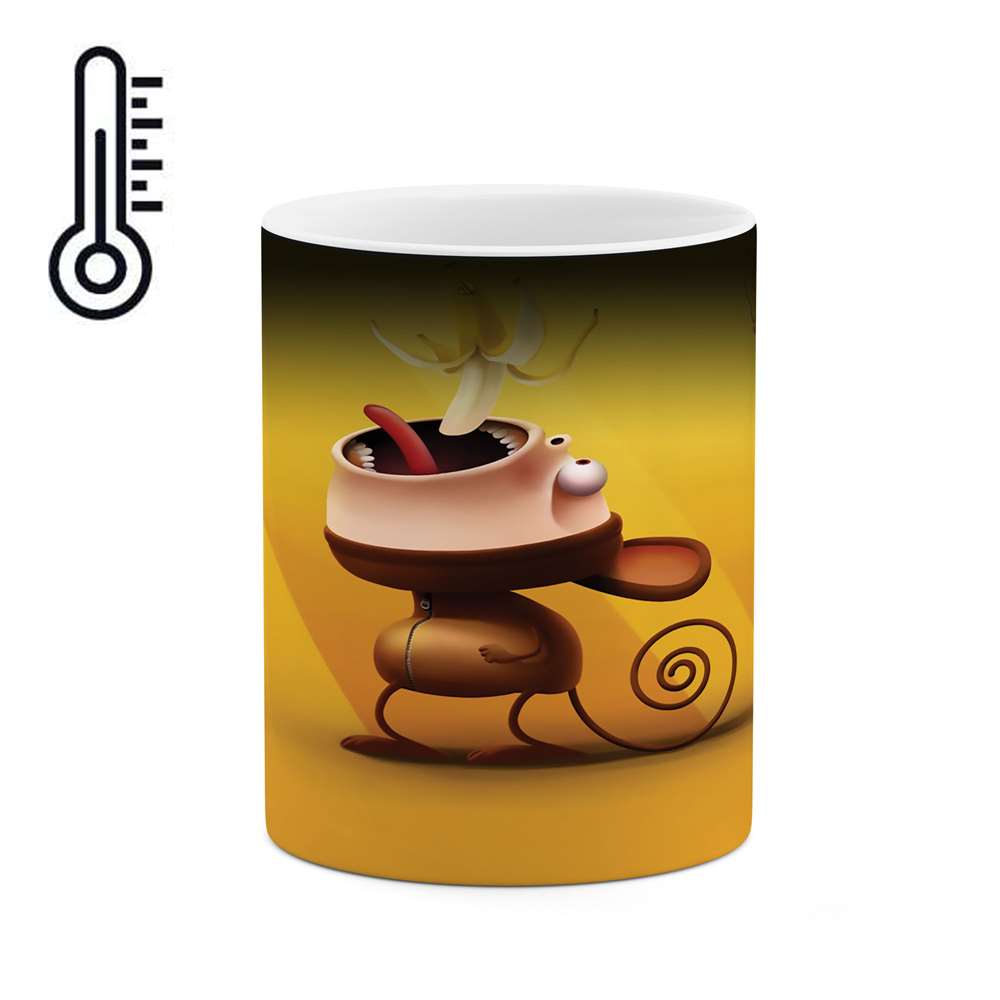 ماگ حرارتی طرح میمون مدل mgh04850