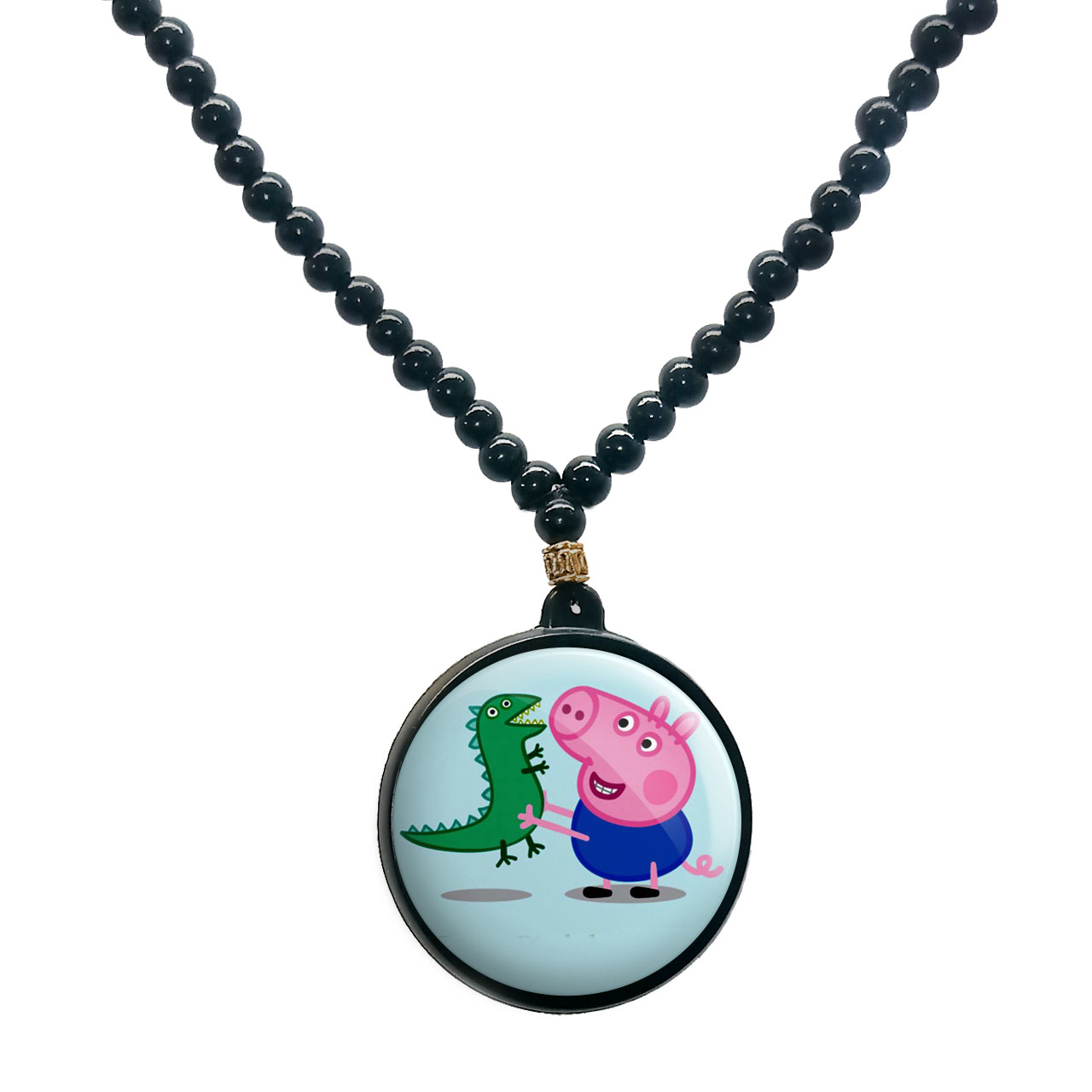 گردنبند پرمانه طرح پپاپیگ کد pmd.218 مدل دو طرفه