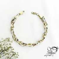 دستبند دورنگ بدون حساسیت کد 19017