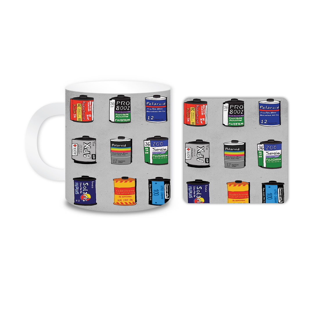 ماگ مدل نگاتیو کد 1481 به همراه زیر لیوانی